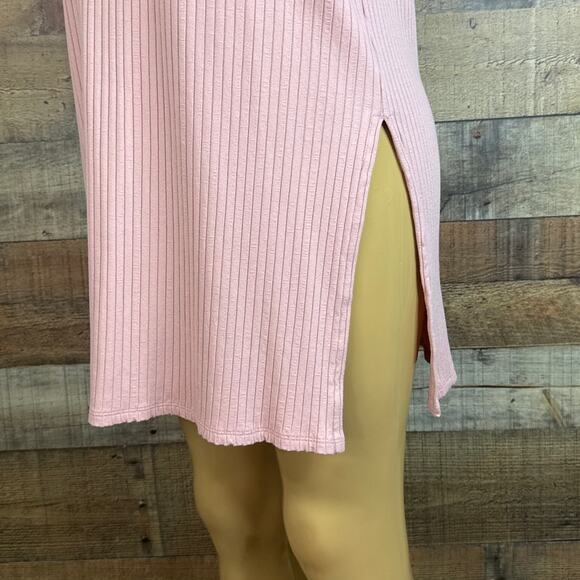 J. Jill Wearever Collection Pink Ribbed Sleeveless Tunic Dress Size Small - Picture 3 of 8